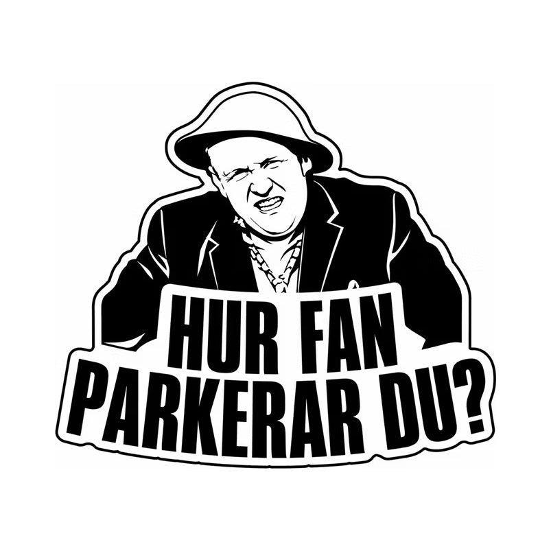 Dekal HUR FAN PARKERAR DU?
