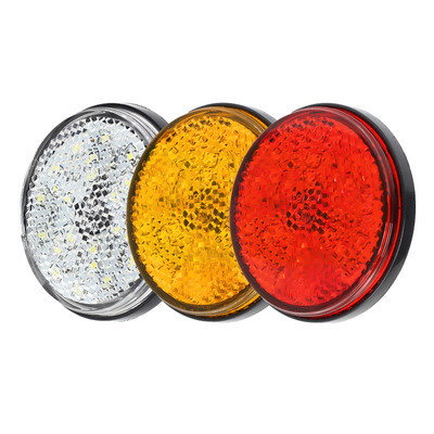 Baklykta rund LED