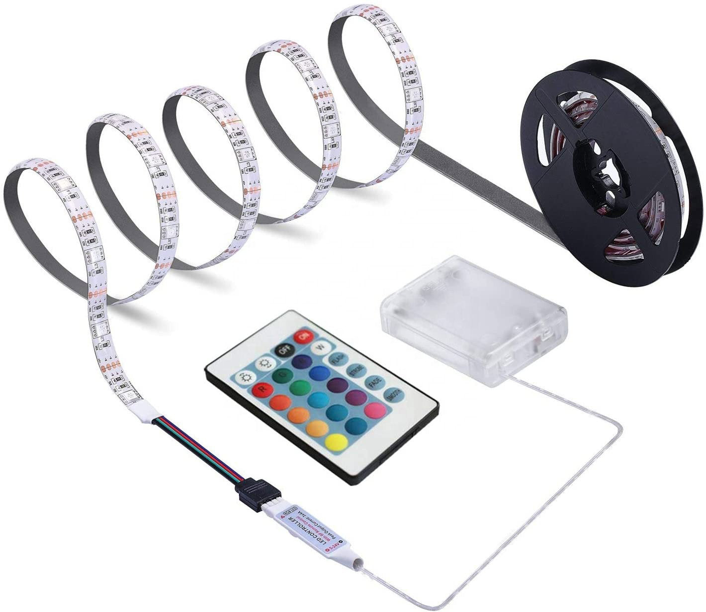 Led-List AAA batteri RGB 1, 2, 3, 4M