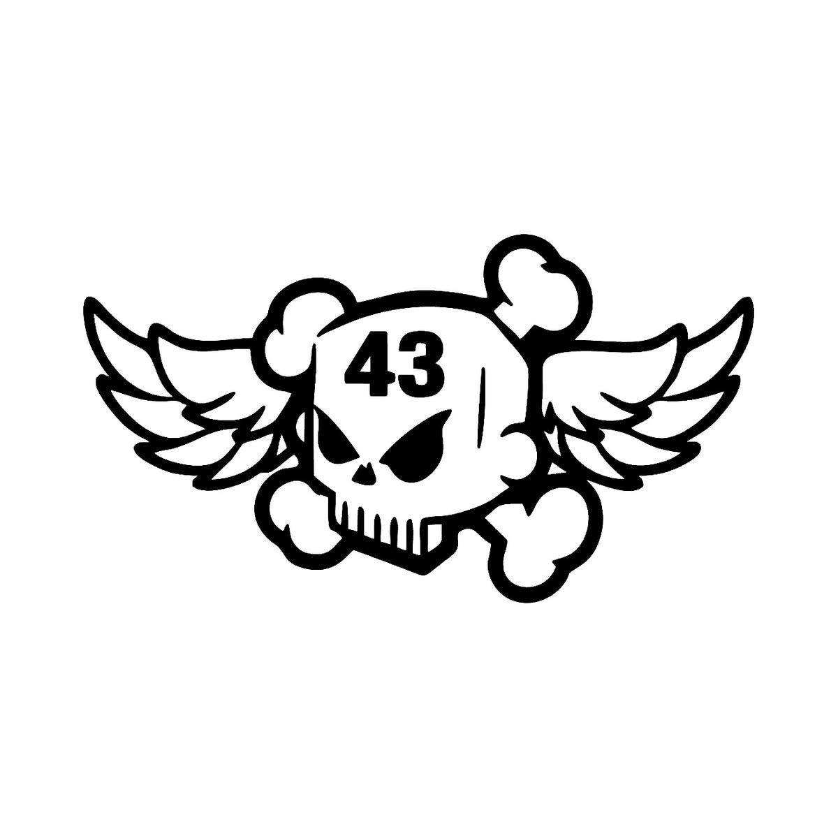 43 Dödskalle - Dekal