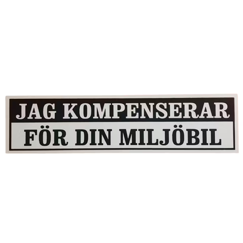 Miljöbil - Klistermärke