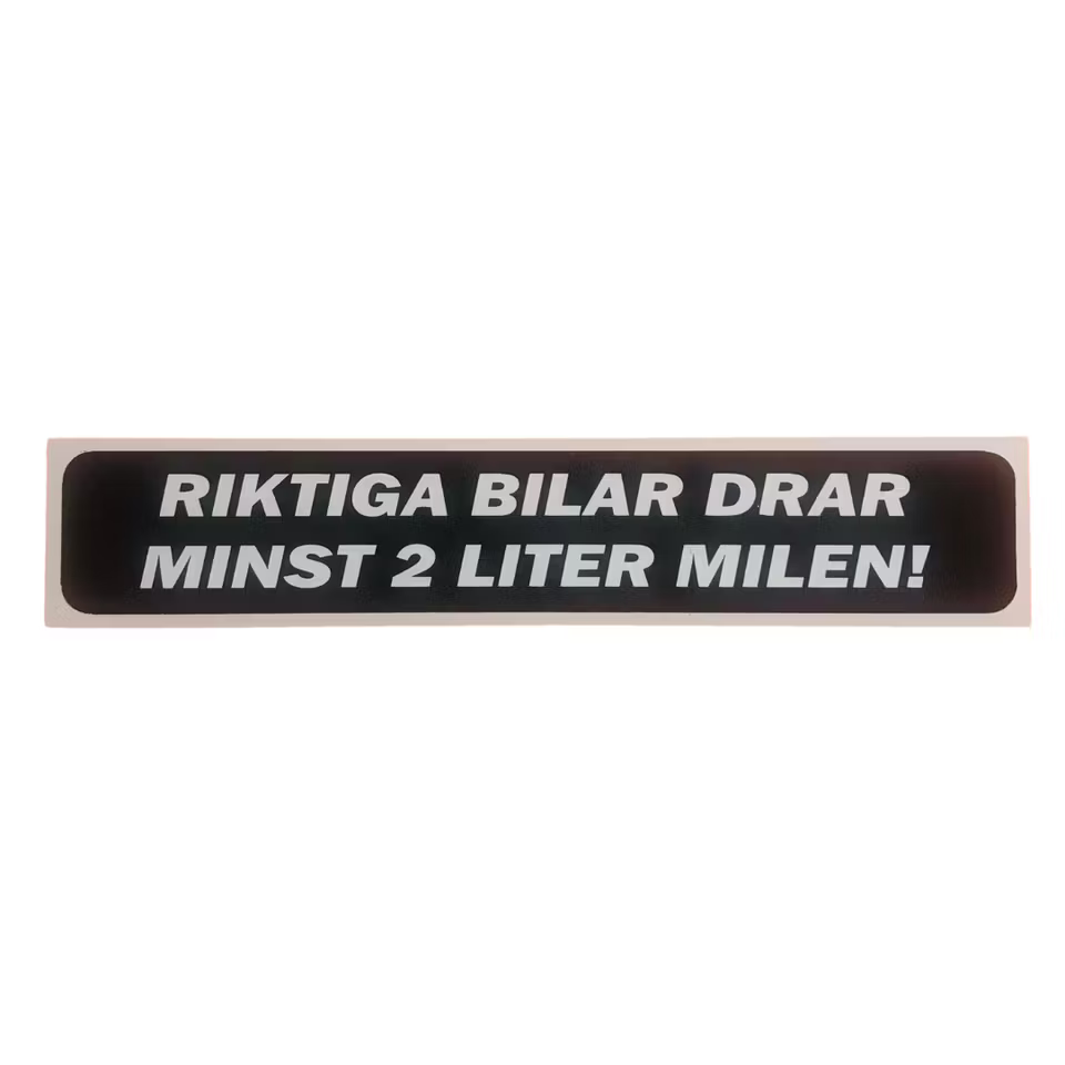 Riktiga bilar - klistermärke