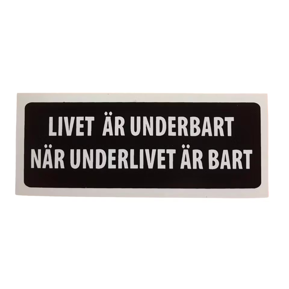 Livet är underbart - Klistermärke