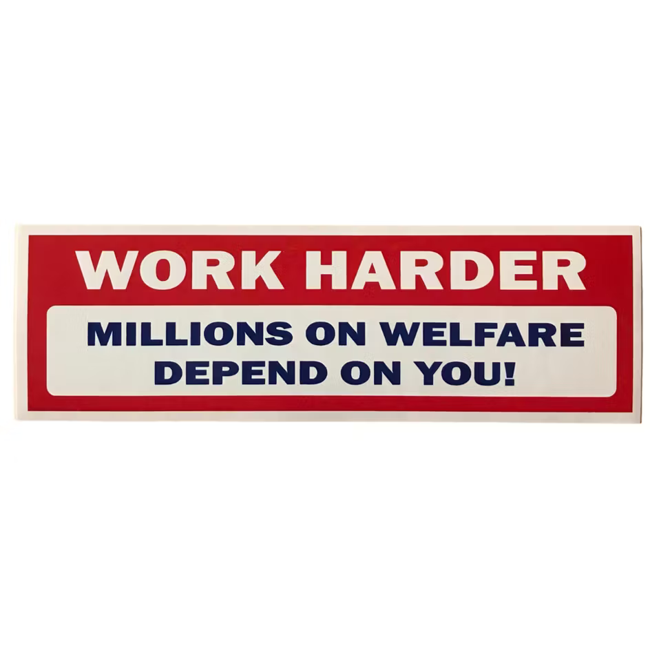 Work Harder - Klistermärke