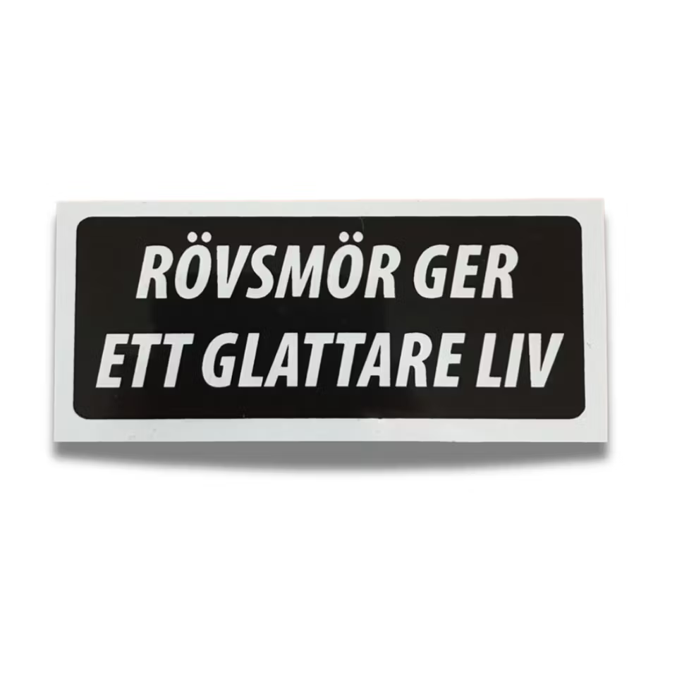 Rövsmör - Klistermärke