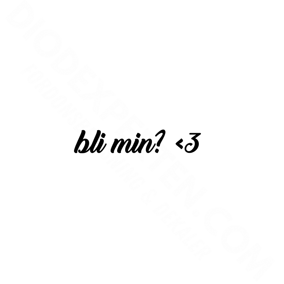 Bli min? Dekal