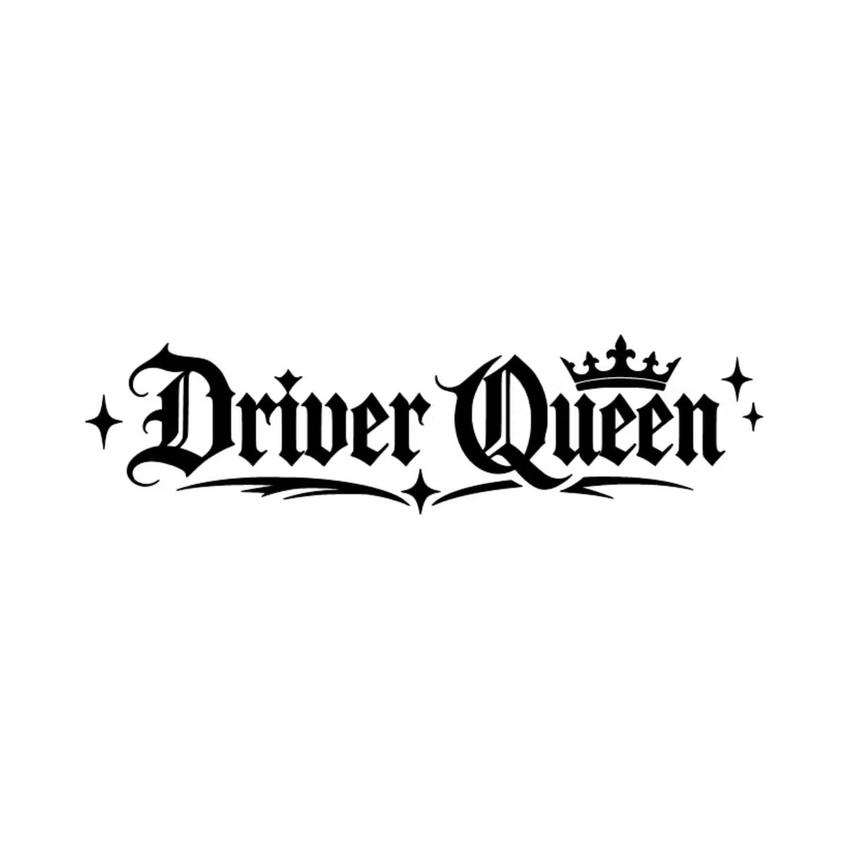 Dekal Driver Queen med krona