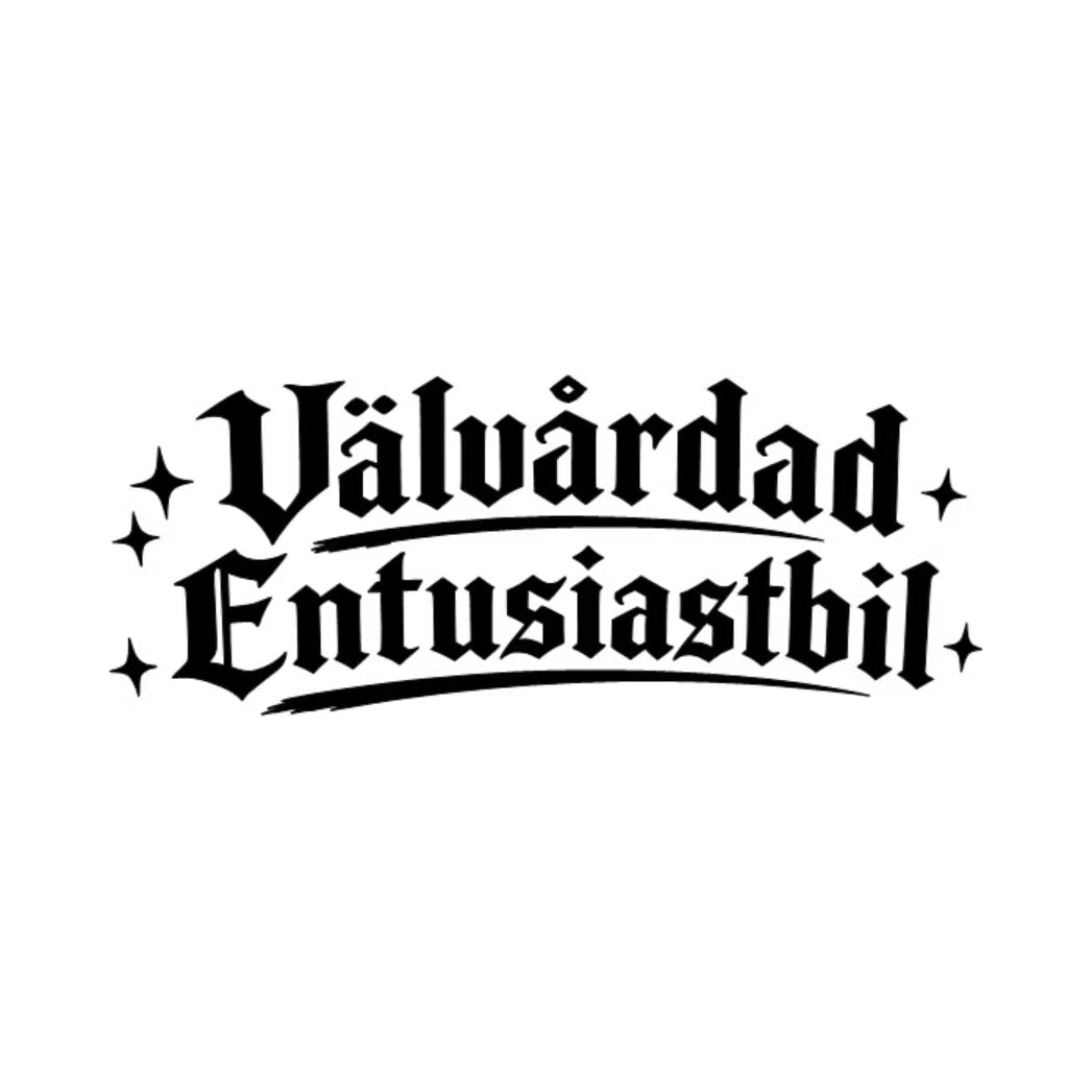 Dekal Välvårdad Entusiastbil