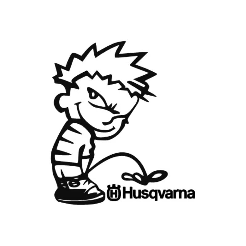 Dekal Kalle Kissar på Husqvarna