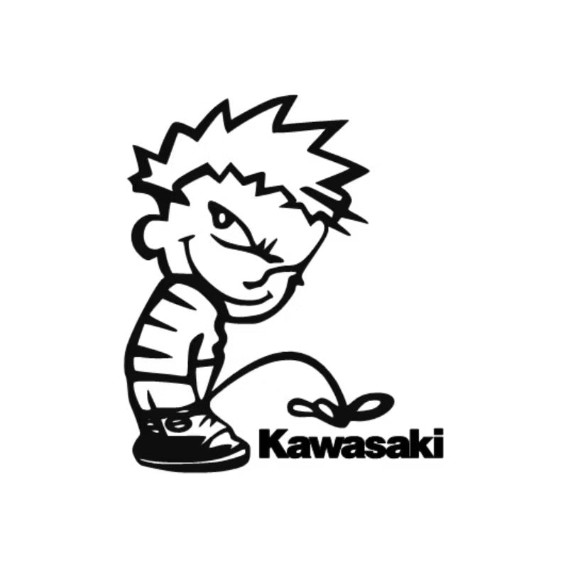 Dekal Kalle Kissar på Kawasaki