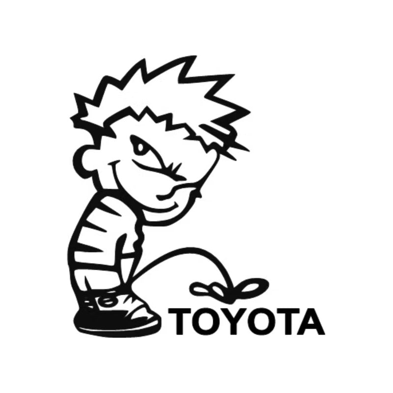 Dekal Kalle Kissar på TOYOTA