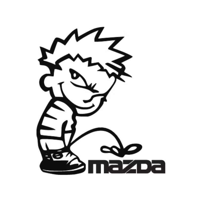 Dekal Kalle Kissar på Mazda