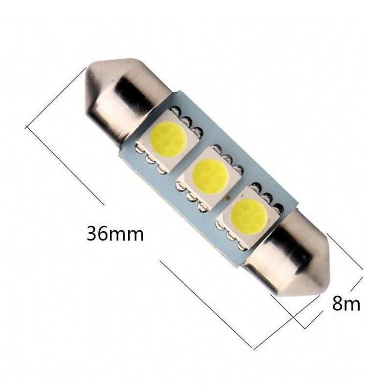 Spollampa 36mm 3smd C5W