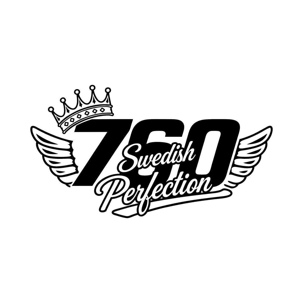 760 Swedish perfection vinge - Dekal