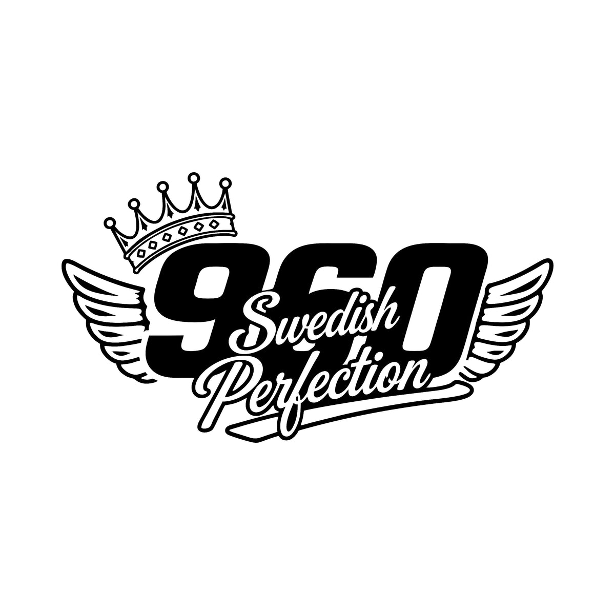 960 Swedish perfection vinge - Dekal