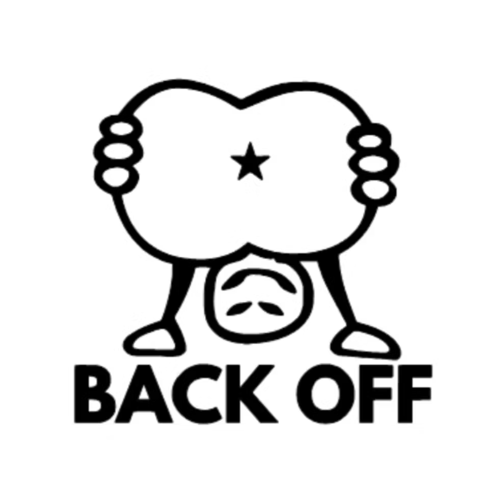 Dekal BACK OFF