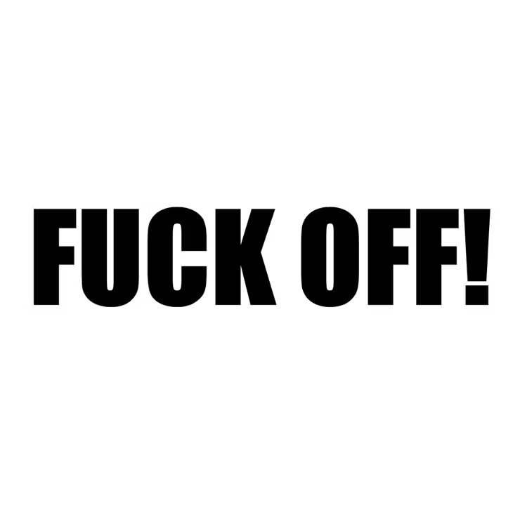 FUCK OFF! Dekal