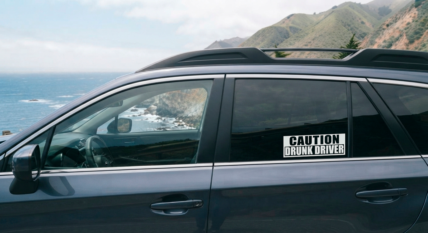 Dekal Caution, Drunk Driver