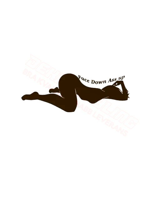 Dekal Face Down Ass Up