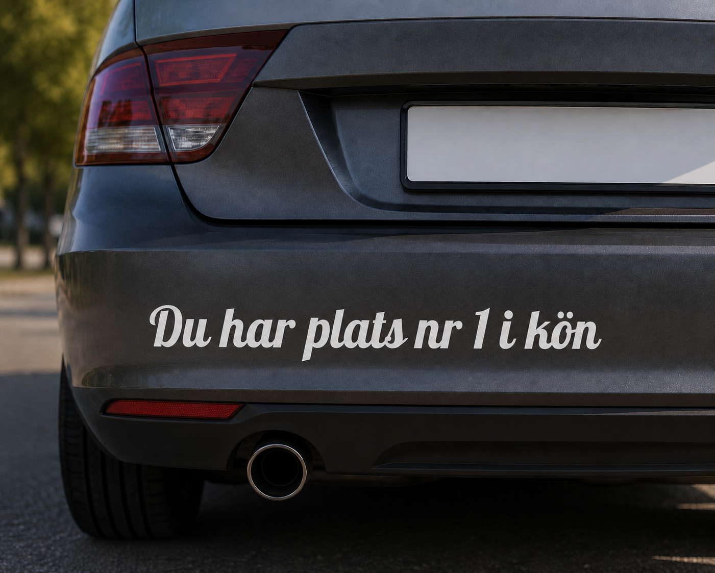 Dekal - Du har plats nr 1 i kön #2