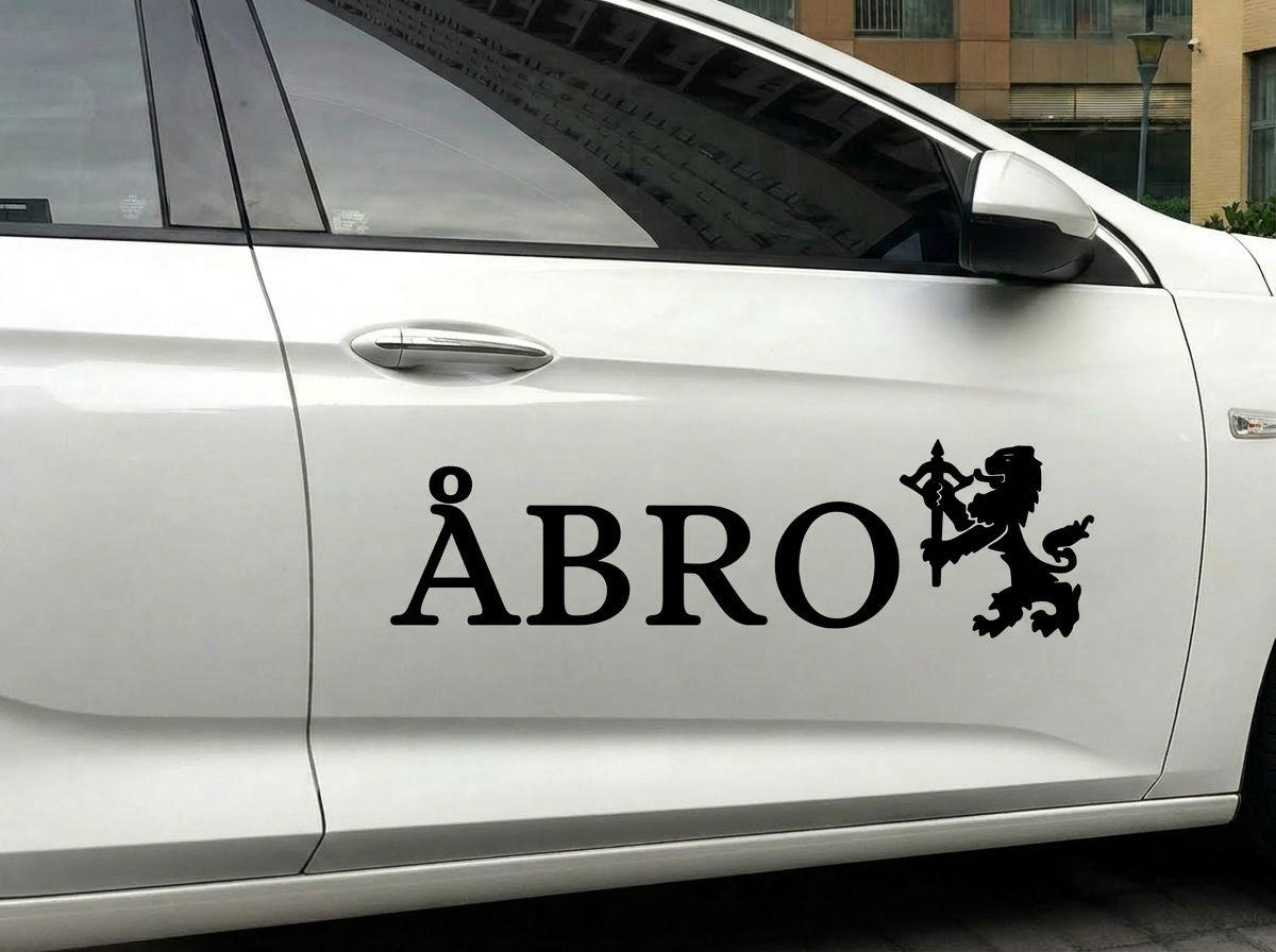 Dekal Åbro Enfärgad