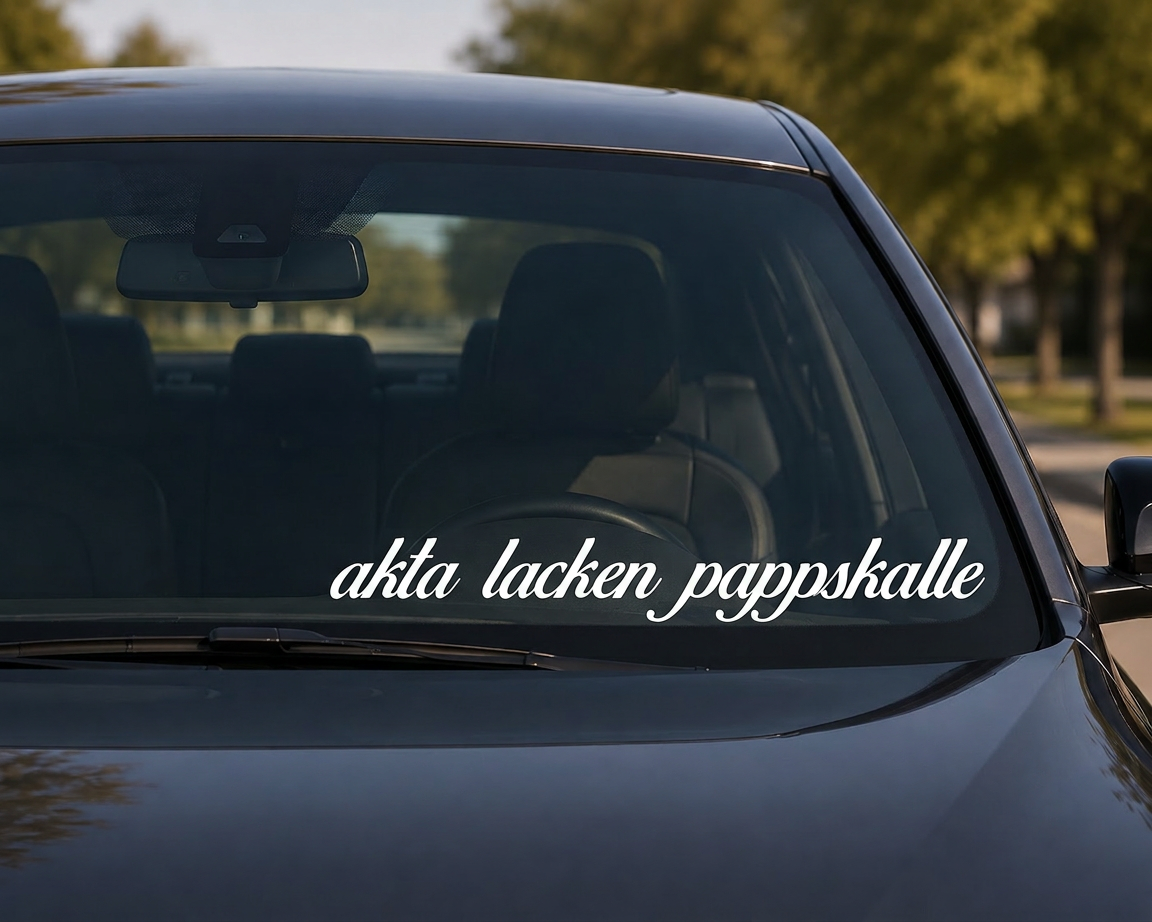 Dekal akta lacken pappskalle