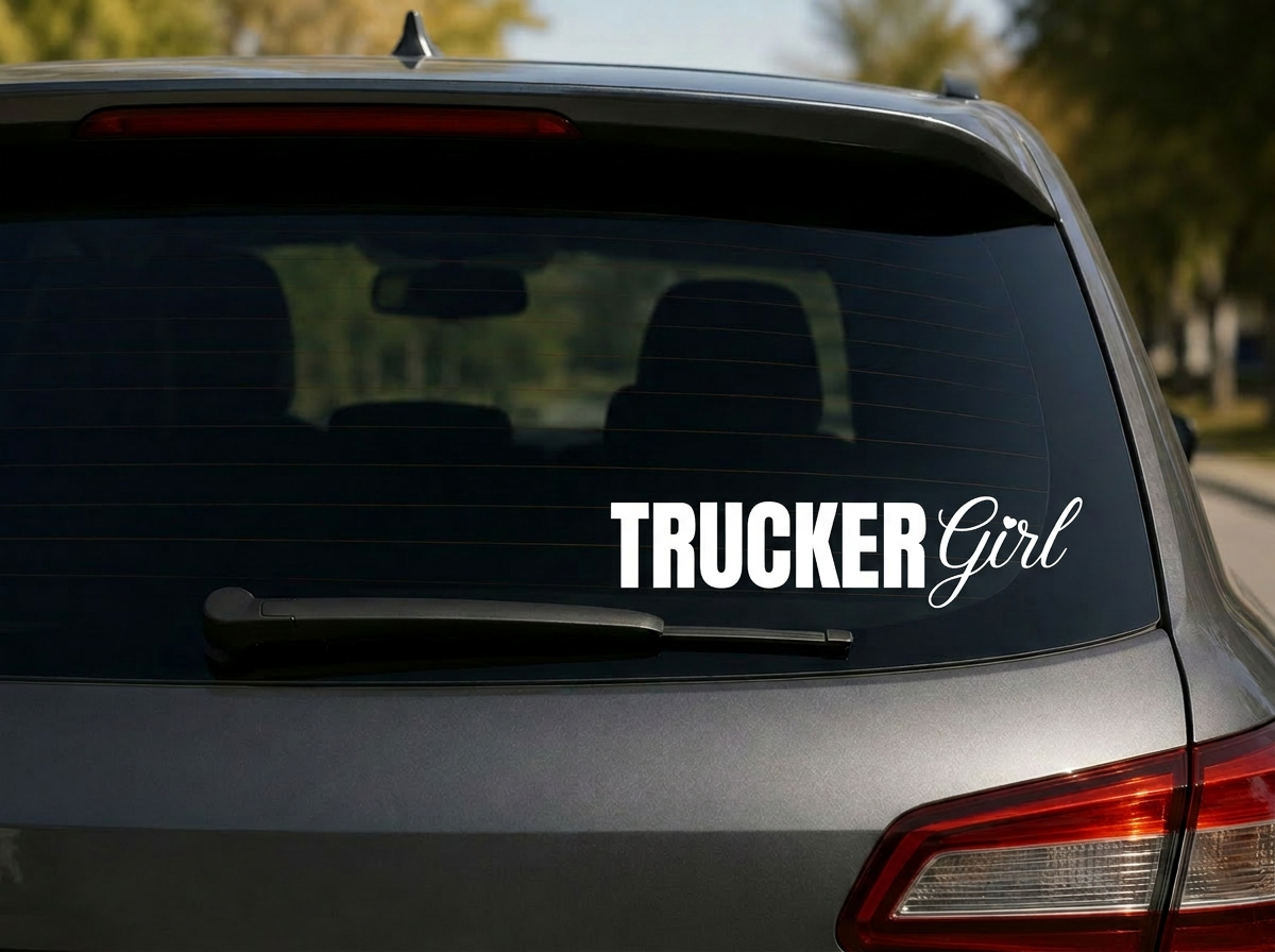 Dekal TRUCKER Girl