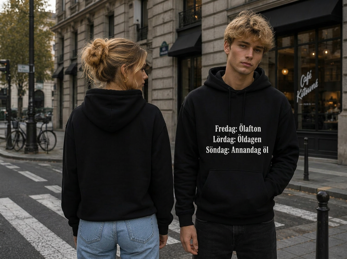 Hoodie Fredag, Ölafton