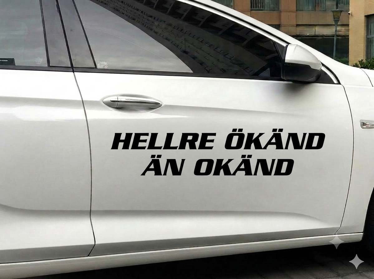 Dekal - HELLRE ÖKÄND ÄN OKÄND