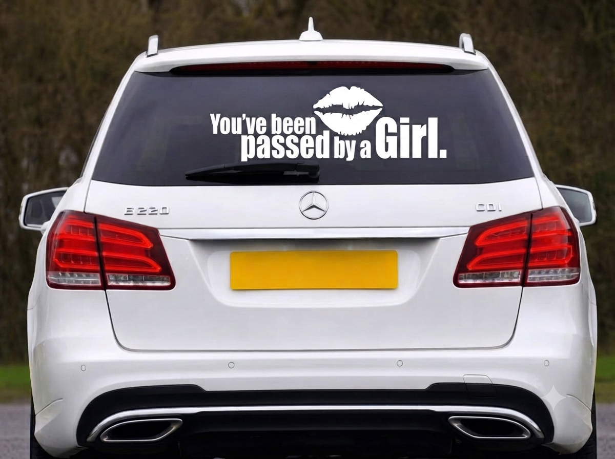 Dekal you’ve been passed by a Girl