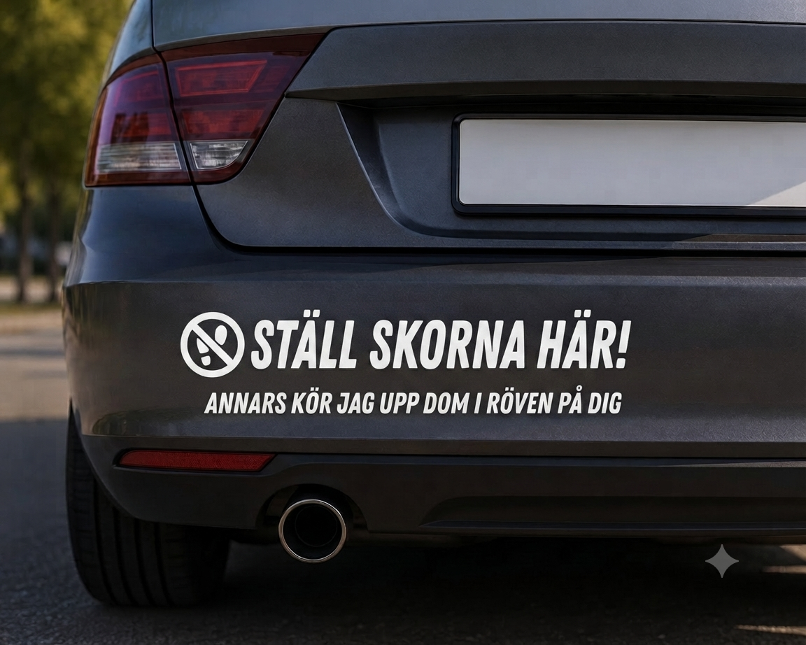 Dekal Ställ Skorna Här!