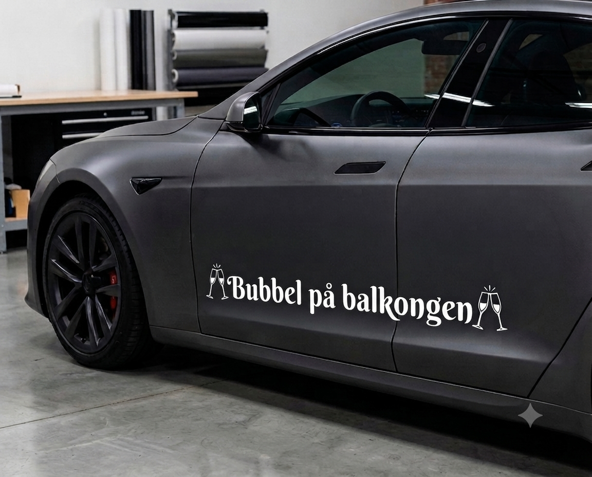 Dekal Bubbel på balkongen