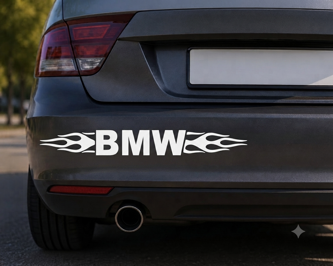 Dekal - BMW flammor