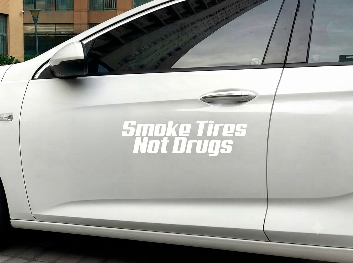 Dekal Smoke Tires Not Drugs