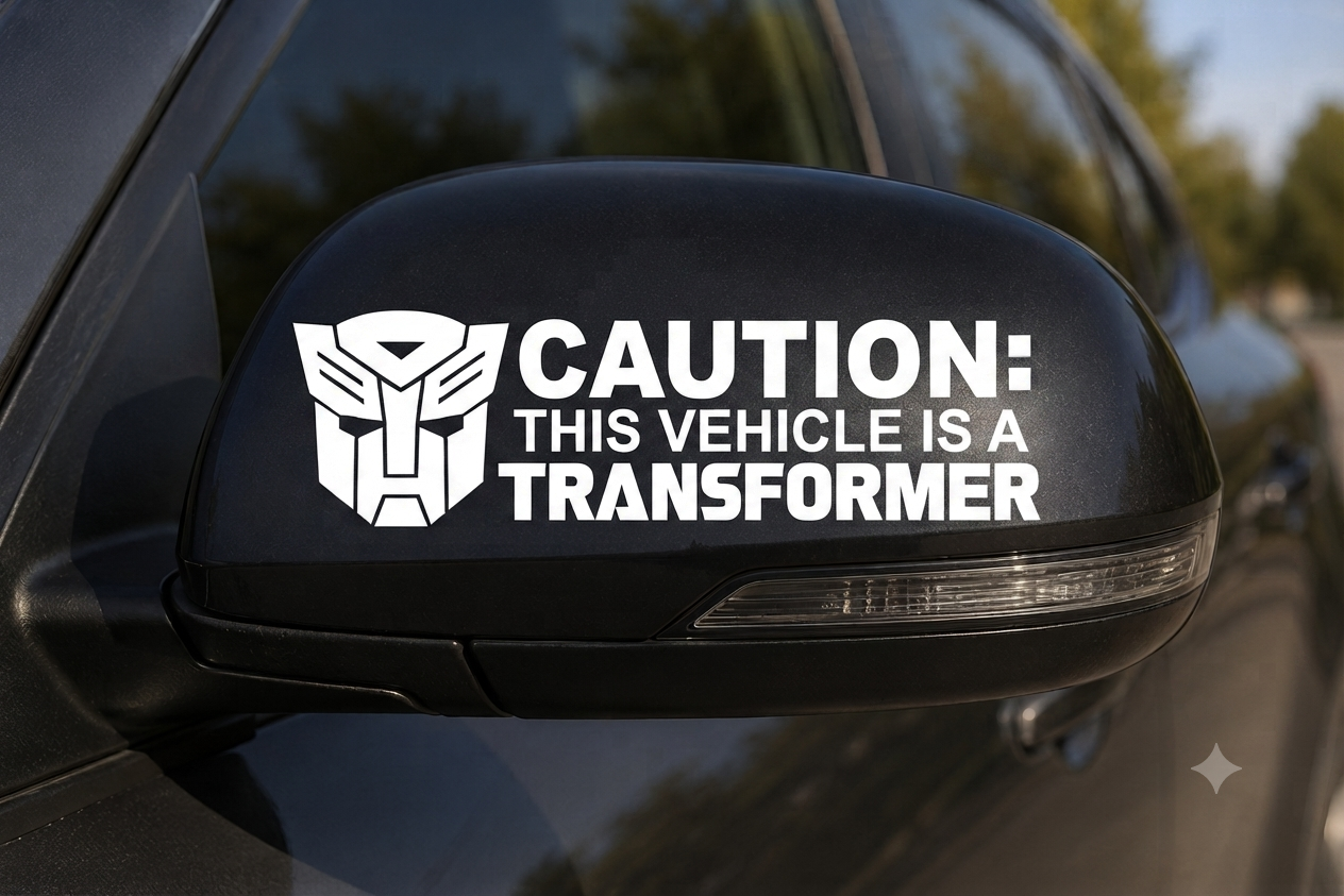 Dekal - CAUTION: TRANSFORMER
