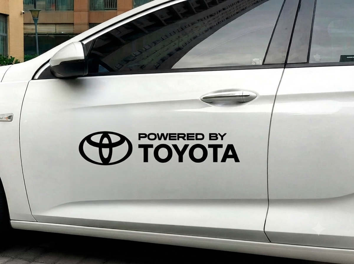 Dekal - POWERED BY TOYOTA