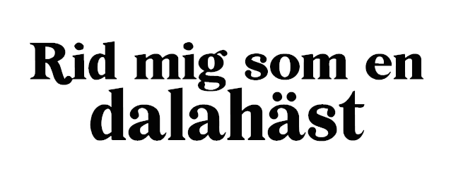 Rid mig som en dalahäst dekal