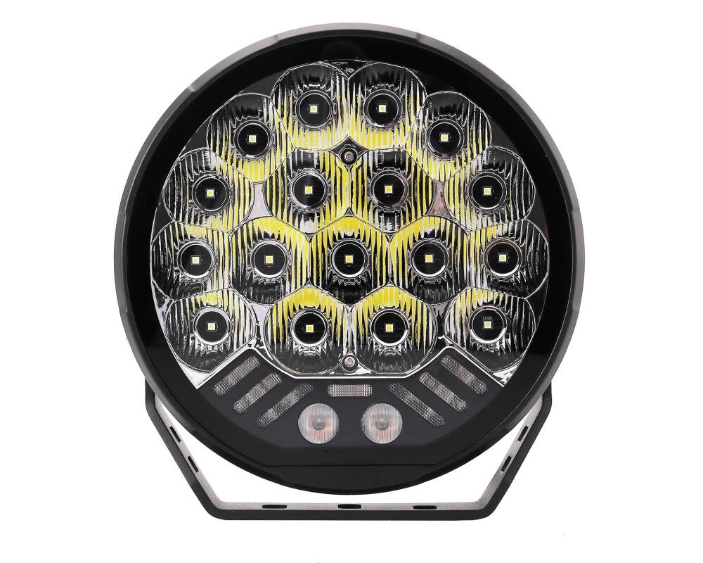 LED-Extraljuspaket "Rallysexa" V-Sight Roadking 9" med fäste och kablage