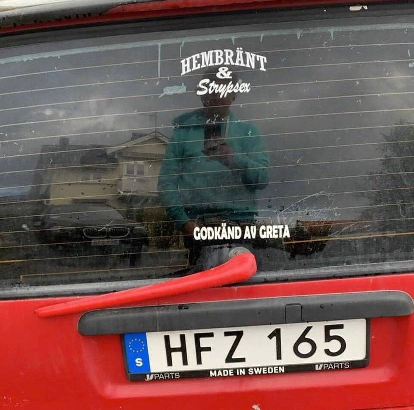 GODKÄND AV GRETA Dekal