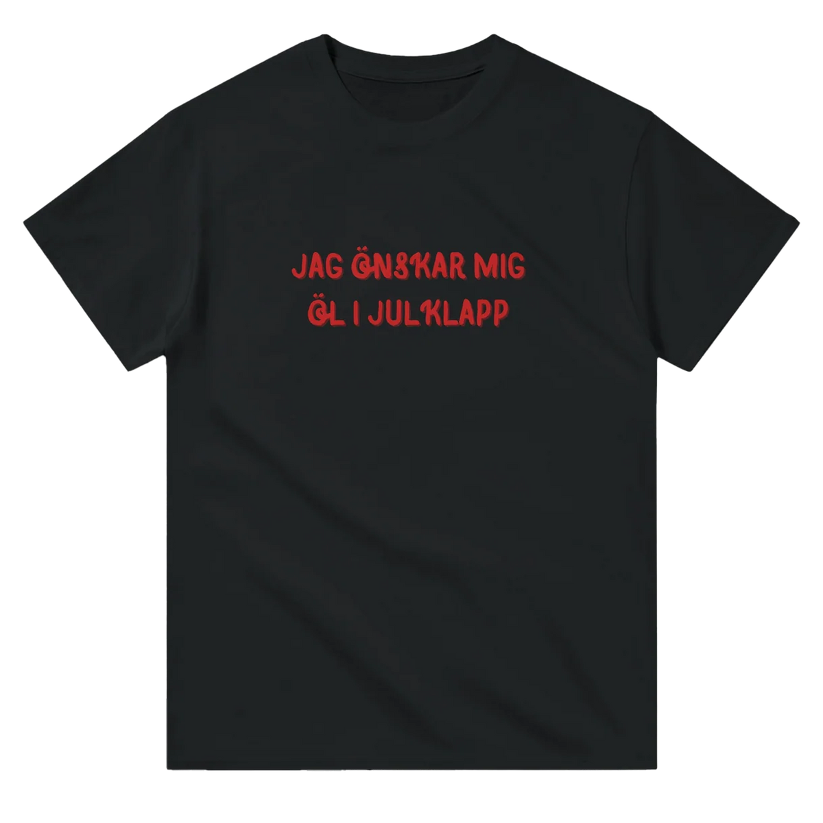Jag Önskar Mig Öl i Julklapp T-Shirt