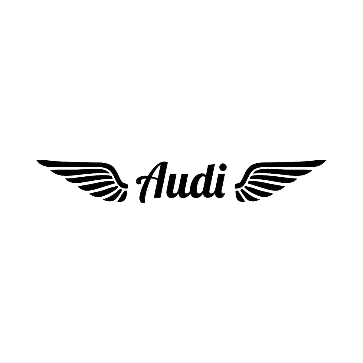 Audi med vinge - Dekal