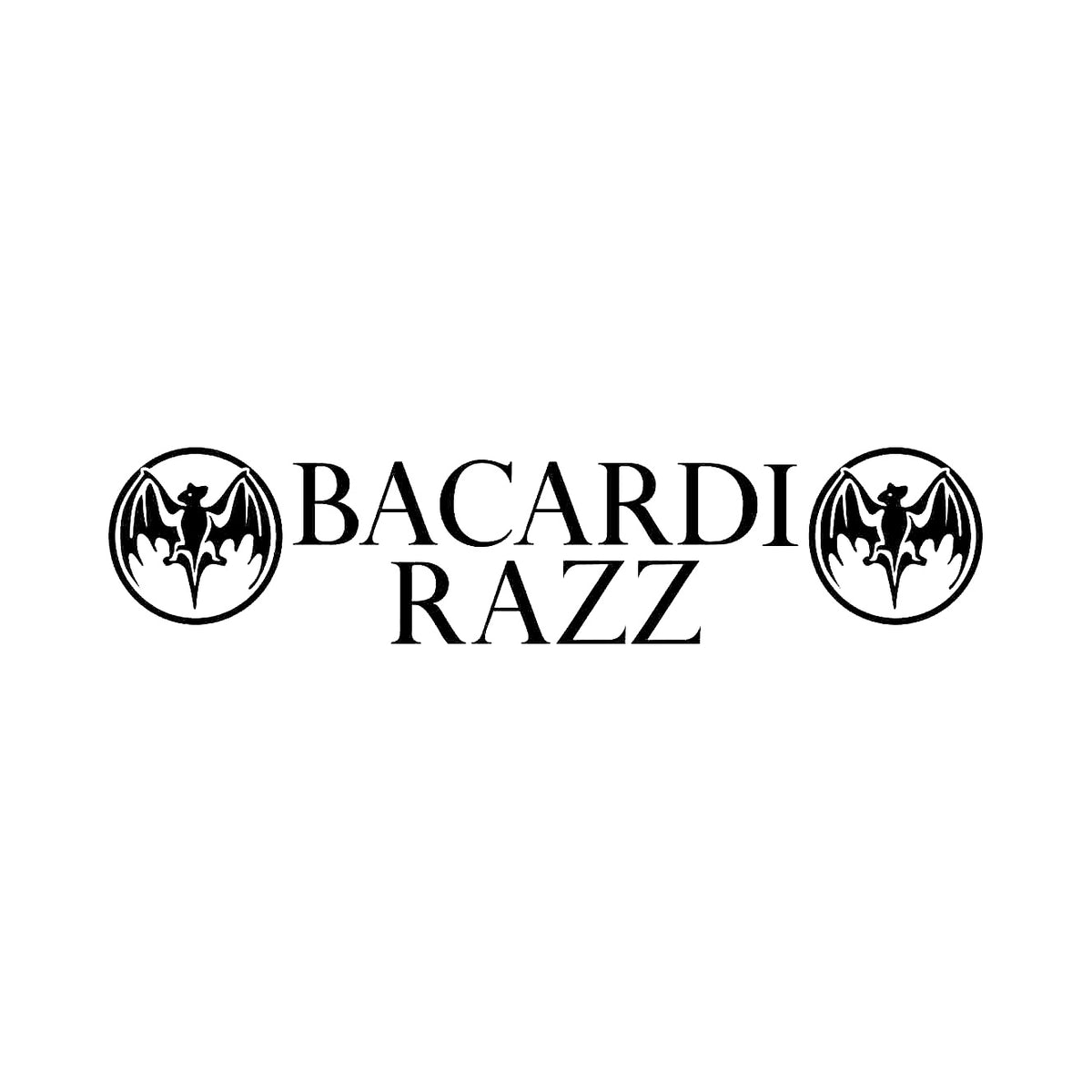 Bacardi Razz med logo - Dekal