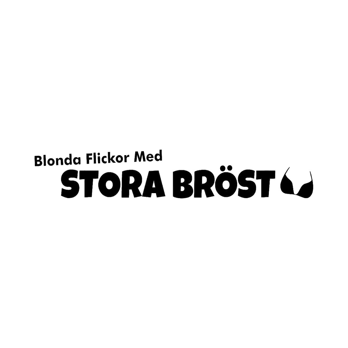 Blonda flickor med stora bröst - Dekal