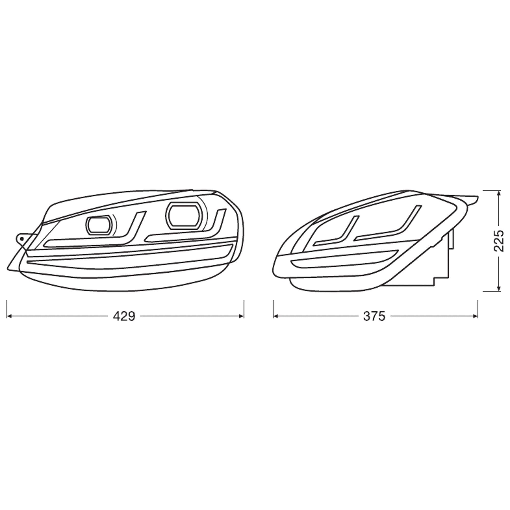 OSRAM LEDriving LEDHL109-BK LHD Strålkastarinsats