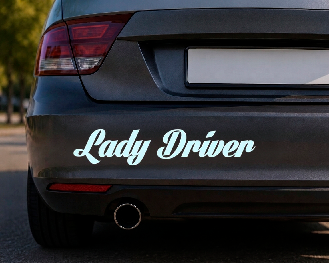Dekal Lady Driver