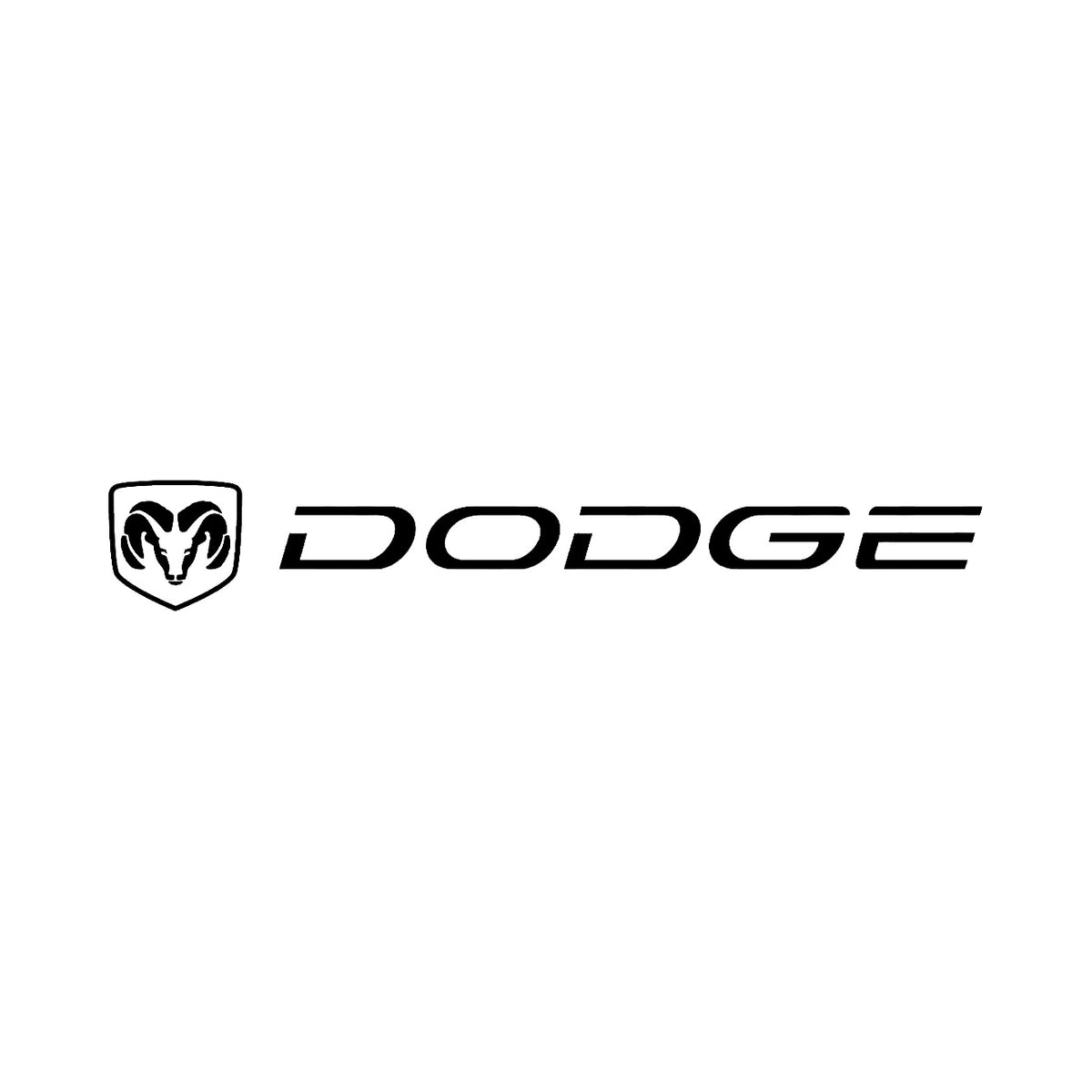 Dodge med logo 1 - Dekal