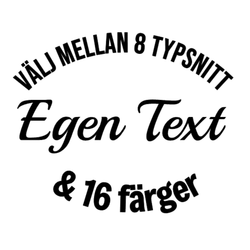 Dekal - Egen Text