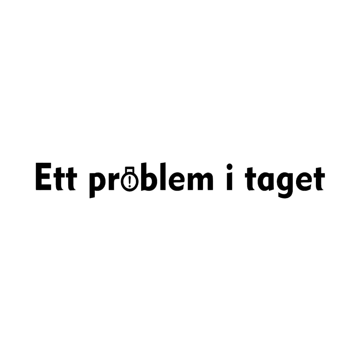 Ett problem i taget - Dekal