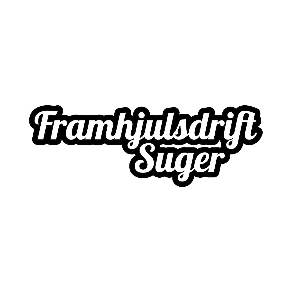 Framhjulsdrift Suger - Dekal