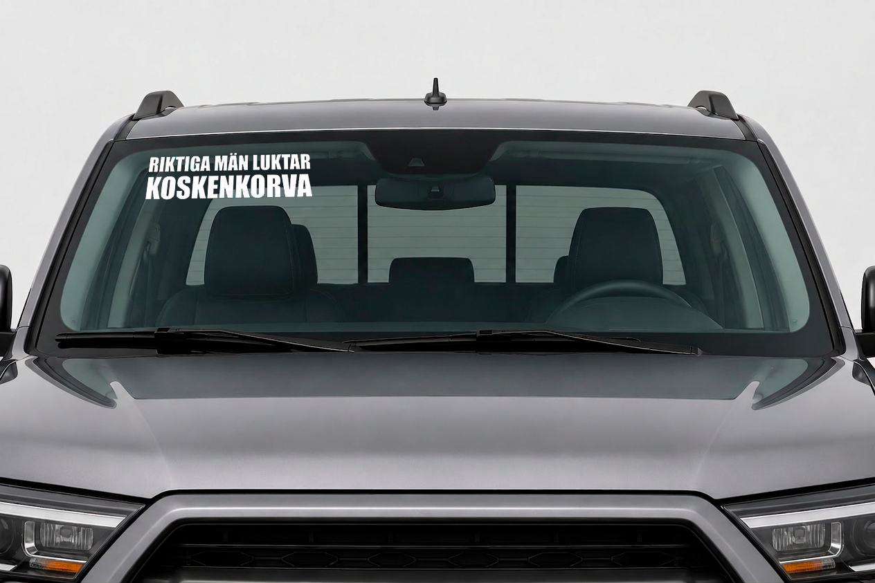 Dekal RIKTIGA MÄN LUKTAR KOSKENKORVA